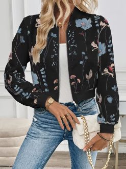 Women’s Floral Bomber Jacket
